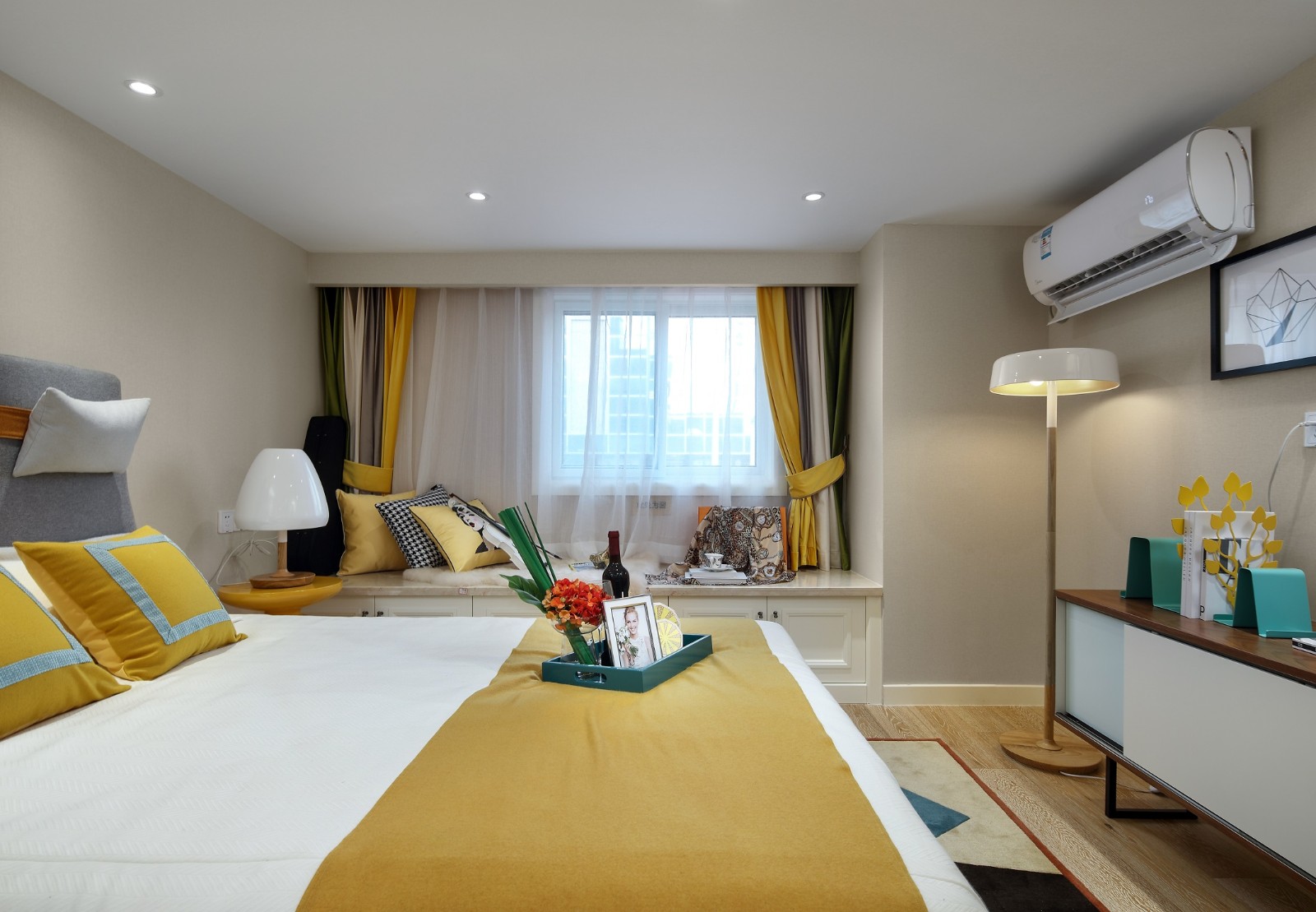 龍湖九里晴川-現(xiàn)代簡約-臥室設計效果圖