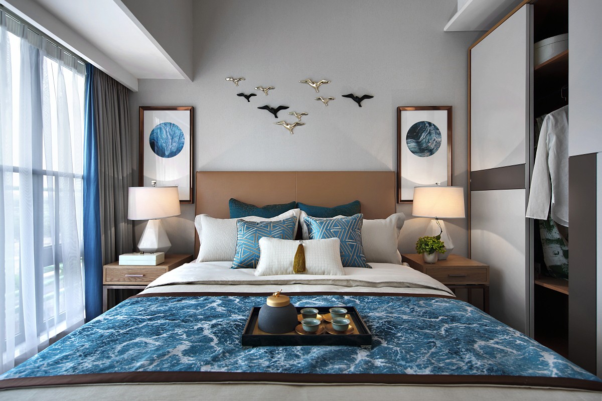 龍湖九里晴川-現(xiàn)代簡約-臥室設計效果圖
