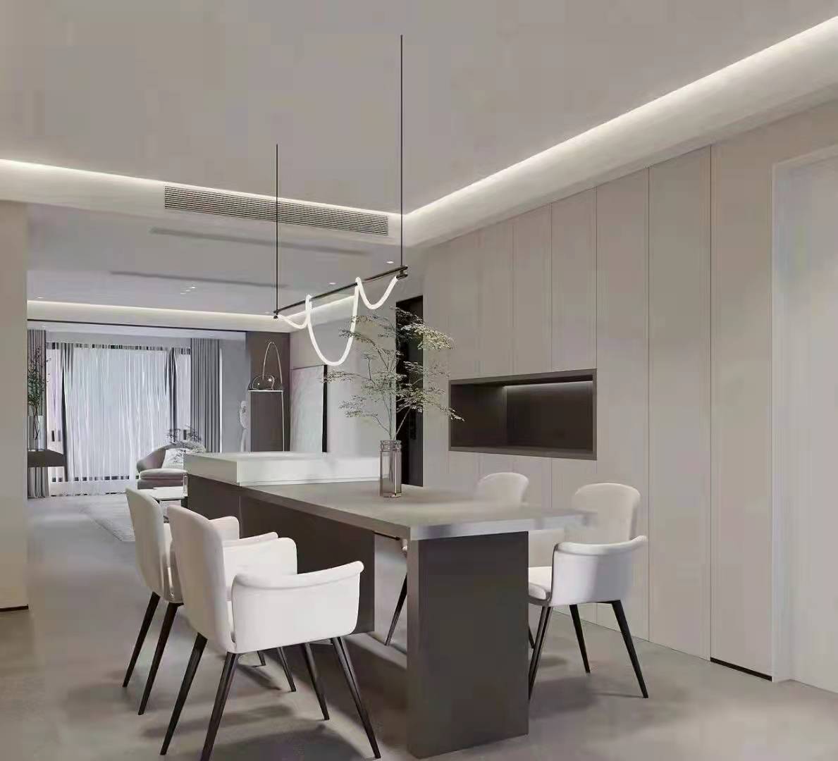 龍湖九里晴川-現(xiàn)代簡約-臥室設計效果圖