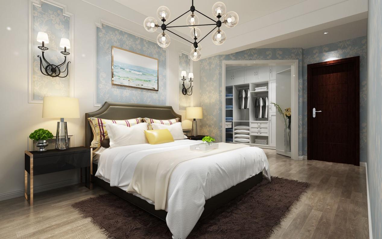 龍湖九里晴川-現(xiàn)代簡約-臥室設(shè)計效果圖